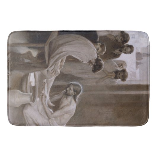 弟子たちの足を洗うイエス バスマット (正面)