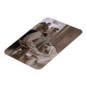 弟子たちの足を洗うイエス マグネット (左側)