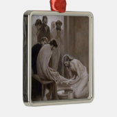 弟子たちの足を洗うイエス メタルオーナメント (右)