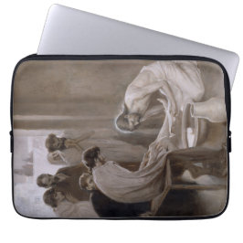 弟子たちの足を洗うイエス ラップトップスリーブ
