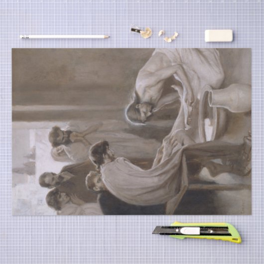 弟子たちの足を洗うイエス 薄葉紙 (クラフト)