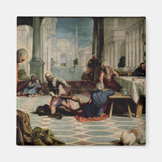 弟子たちの足を洗うキリスト マグネット (正面)