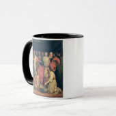 弟子の足を洗浄しているキリスト マグカップ (正面左)