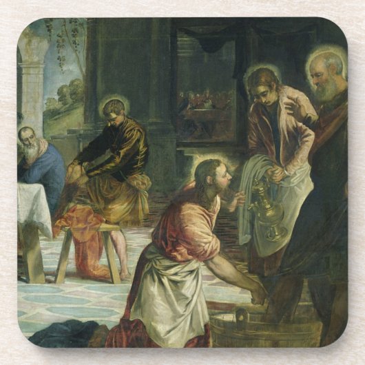 弟子の足、c.1547を洗浄しているキリスト コースター (正面)