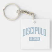 弟子淡い青アクリルキーチェスペインのーン キーホルダー (正面)