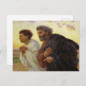 弟子達ランニングはバーナンドの墓に向かう インビテーションポストカード (正面/裏面)