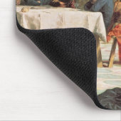 弟子2の足を洗浄しているキリスト マウスパッド (コーナー)