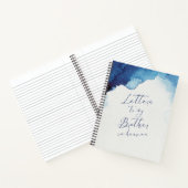 弟宛の手紙天国帳 ノートブック (内部)