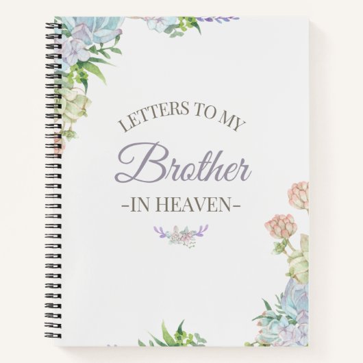 弟宛の手紙天国帳 ノートブック (正面)