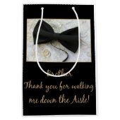 弟感謝していが私の歩くを下る通路 ミディアムペーパーバッグ (正面)