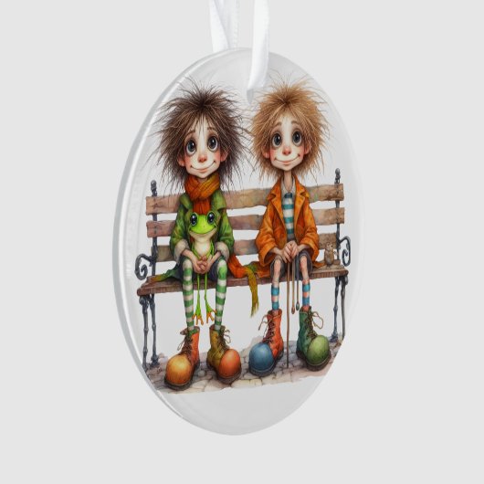 弟最高の。友人。相対 オーナメント (正面)