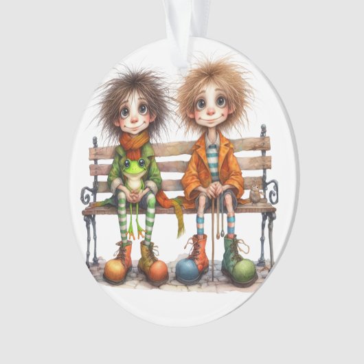 弟最高の。友人。相対 オーナメント (正面)