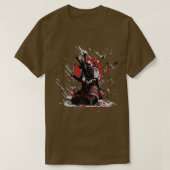 弥助黒侍日本の武士道日本 Tシャツ (デザイン正面)