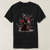 弥助黒侍日本の武士道日本 Tシャツ (デザイン正面)
