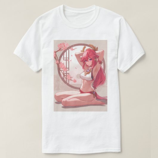 弥恵カジュアル美子11 Tシャツ (デザイン正面)