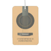 弦のないギターを弾く音楽 カーエアーフレッシュナー (正面)