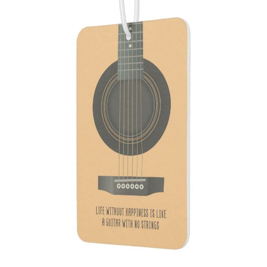 弦のないギターを弾く音楽 カーエアーフレッシュナー (左)