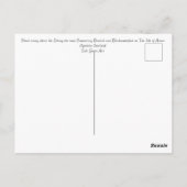 弦の上に立つ雲 ポストカード (裏面)