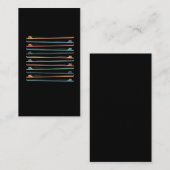 弦の楽器がボウリンのフィドルチェロ奏者 名刺 (正面/裏面)