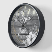 弦光リース素朴結婚ズ 壁時計 (傾斜)