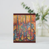 弦材楽器葉書 ポストカード (スタンド正面)