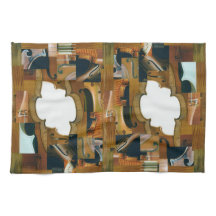 弦楽器のパッチワークの一見のコラージュ