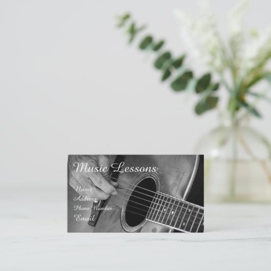 弦楽器の名刺 名刺 (スタンド正面)