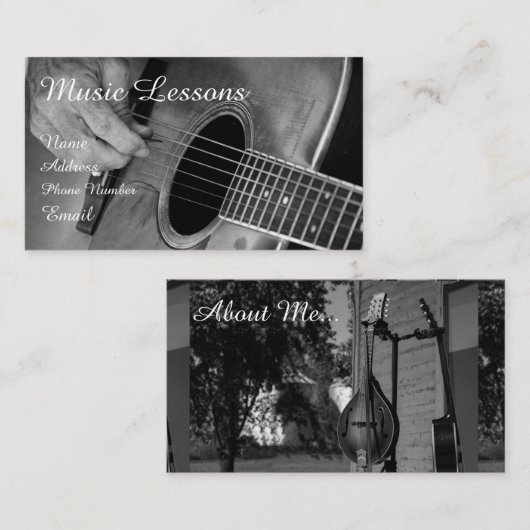 弦楽器の名刺 名刺 (正面/裏面)