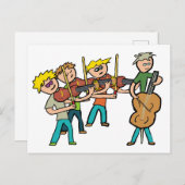 弦楽四重奏 ポストカード (正面/裏面)