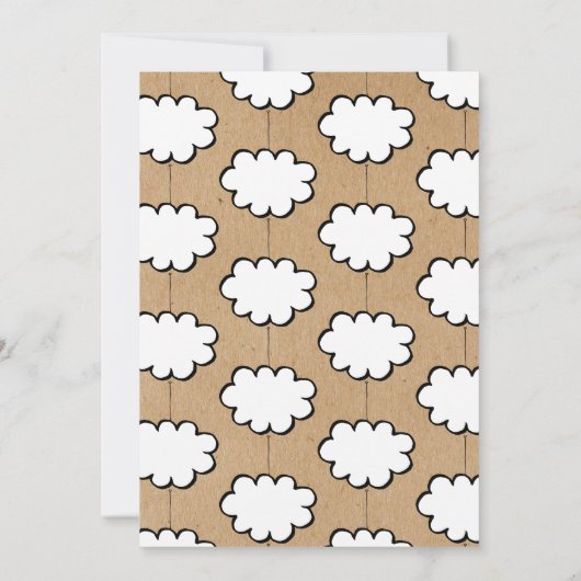 弦楽洗礼の雲《キリスト教》洗礼式や命名式 招待状 (裏面)