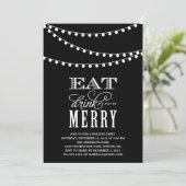 弦灯|ホリデーパーティ招待状 招待状 (スタンド正面)