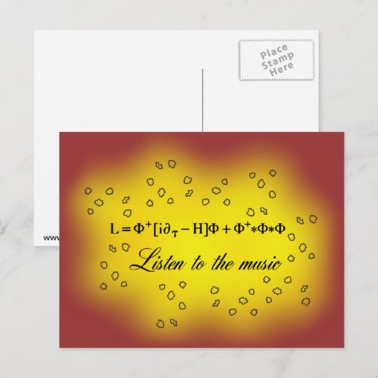 弦理論 ポストカード (正面/裏面)
