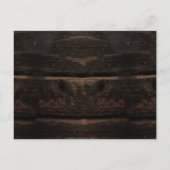 弦素朴灯付き木材結婚式招待状 インビテーションポストカード (裏面)