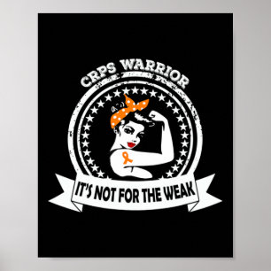 弱いオレンジ色のリボンに対応していないCRPS戦士 ポスター
