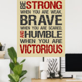 弱いポスターの時は強い – 砂 ポスター (ホームオフィス)