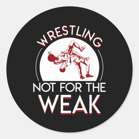 弱いレスリングデザイン用ではないレスリング ラウンドシール (正面)