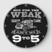 弱い人には向かない:9対5の違い ラージ壁時計 (正面)