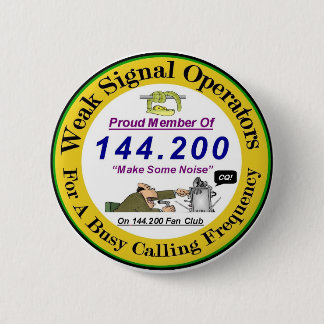 弱い信号ボタンのロゴ 缶バッジ