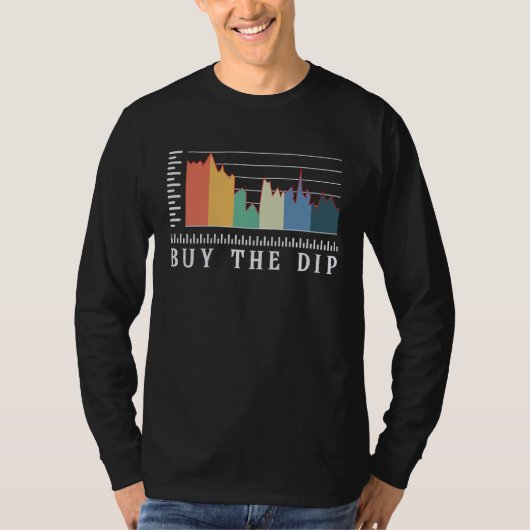 弱い時に買え 暗号資産トレーダー 仮想通貨デイトレード Tシャツ (正面)