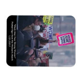 「弱い男は強い女を恐れる」磁石 マグネット (横)