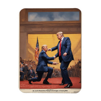 弱い相手ジョーと戦うドナルド・トランプ マグネット