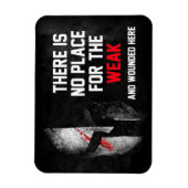 弱い者と傷ついた者の居場所はない マグネット (縦)