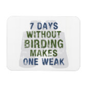 弱い野鳥観察を持たずに マグネット (横)