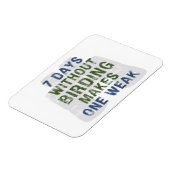 弱い野鳥観察を持たずに マグネット (左側)