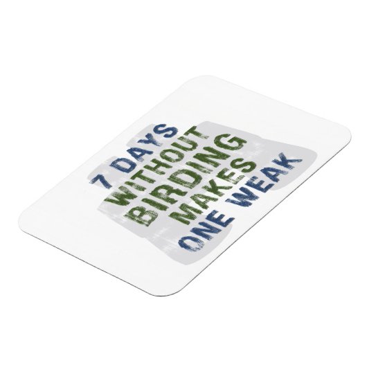 弱い野鳥観察を持たずに マグネット (左側)