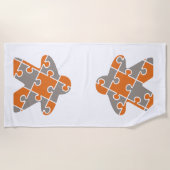 弱い ビーチタオル (正面)