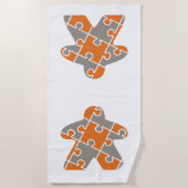 弱い ビーチタオル (正面)