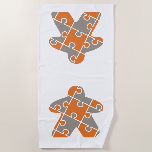 弱い ビーチタオル (正面)