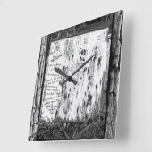 弱さのシンボルや象徴 スクエア壁時計 (傾斜)