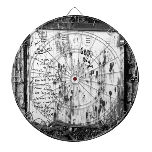 弱さのシンボルや象徴 ダーツボード (正面)